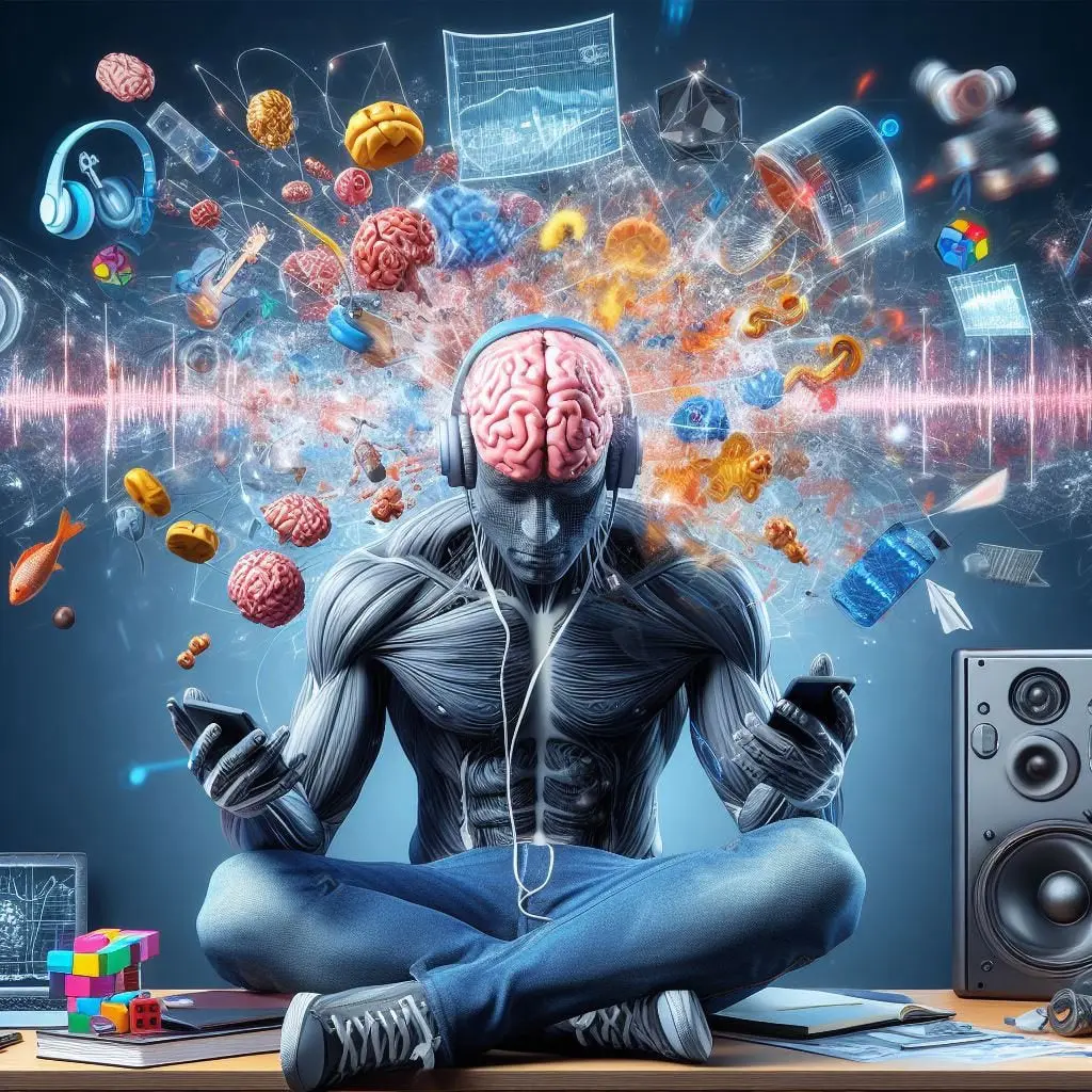 billionaire brain wave product effect illustration